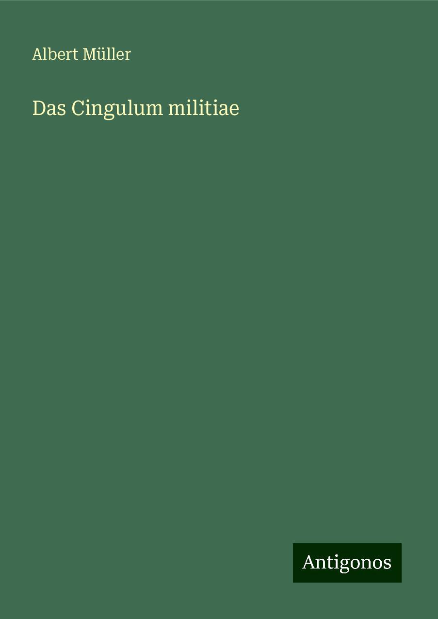 Das Cingulum militiae