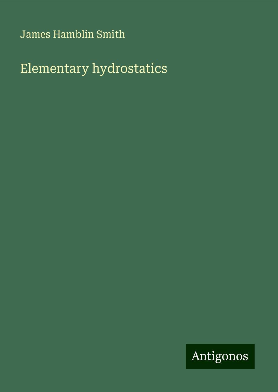 Elementary hydrostatics