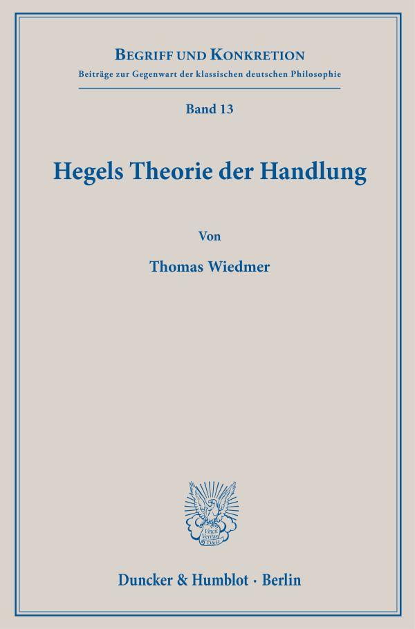 Hegels Theorie der Handlung