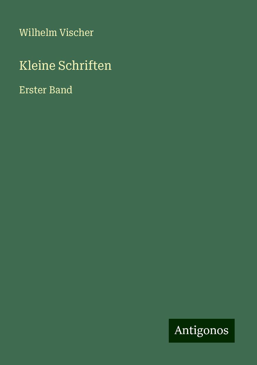 Kleine Schriften