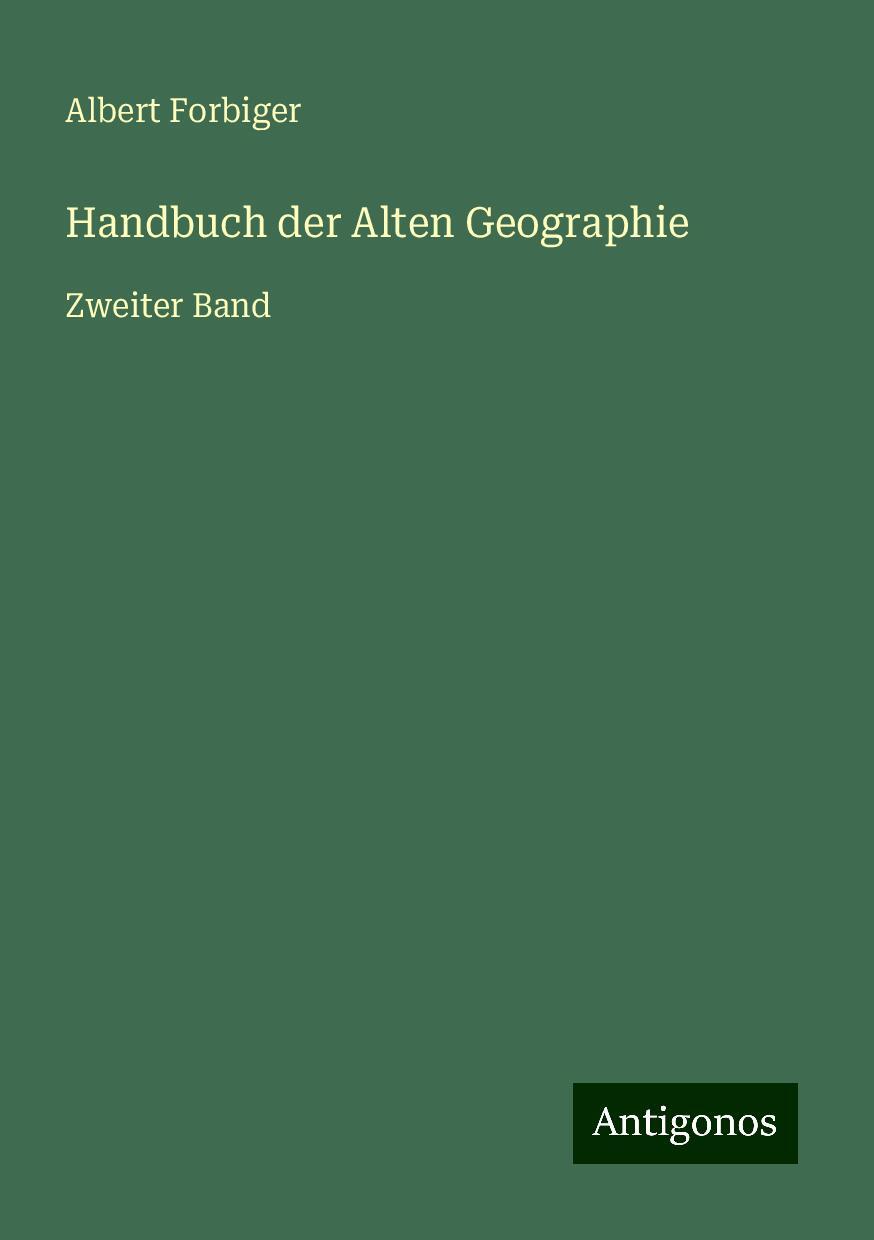 Handbuch der Alten Geographie