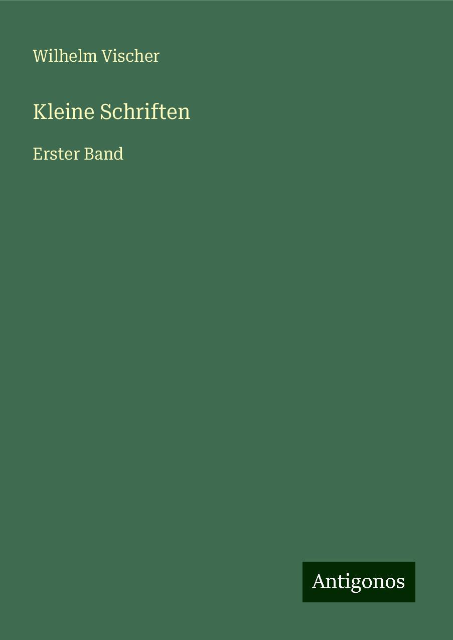 Kleine Schriften