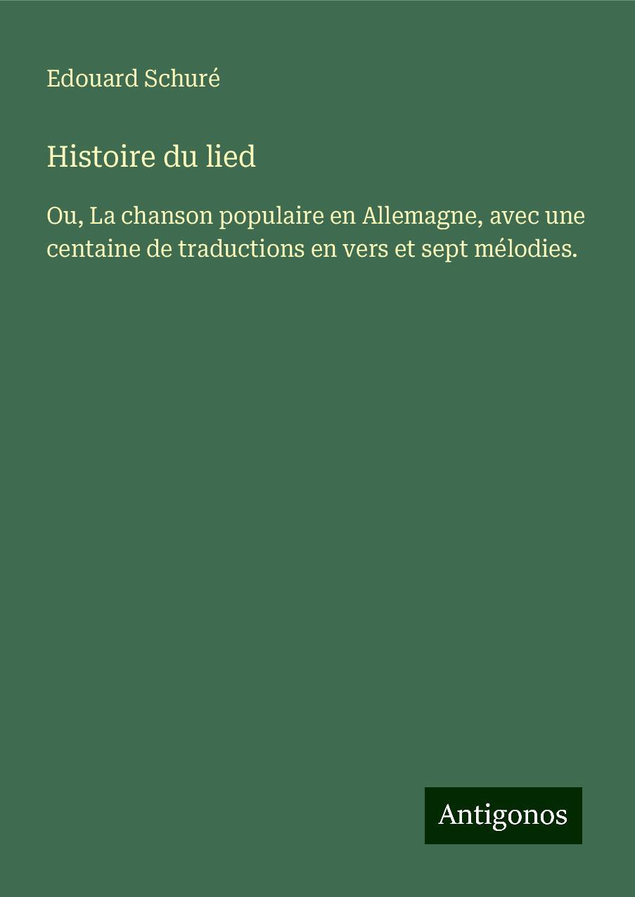 Histoire du lied