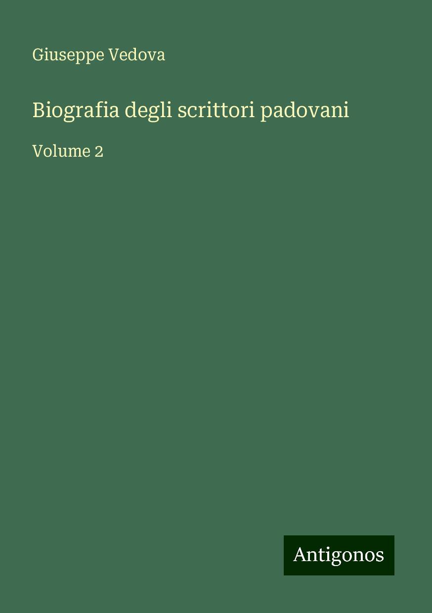 Biografia degli scrittori padovani