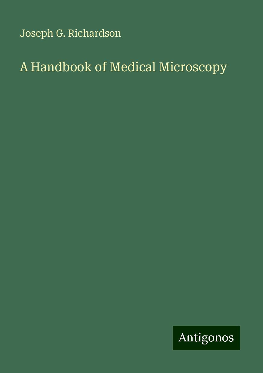 A Handbook of Medical Microscopy