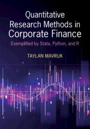 Quantitative Research Methods in Corporate Finance