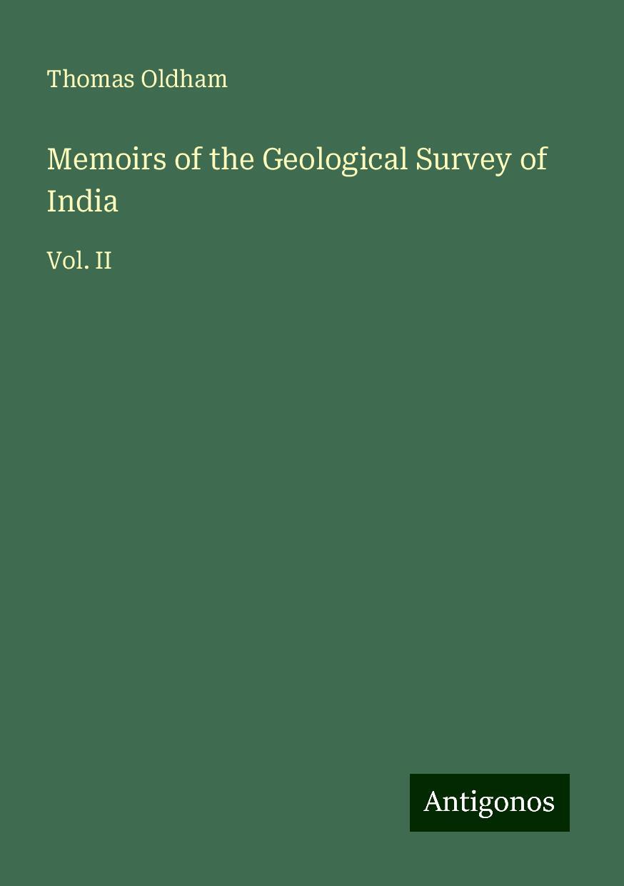 Memoirs of the Geological Survey of India