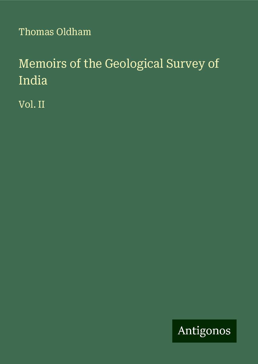 Memoirs of the Geological Survey of India