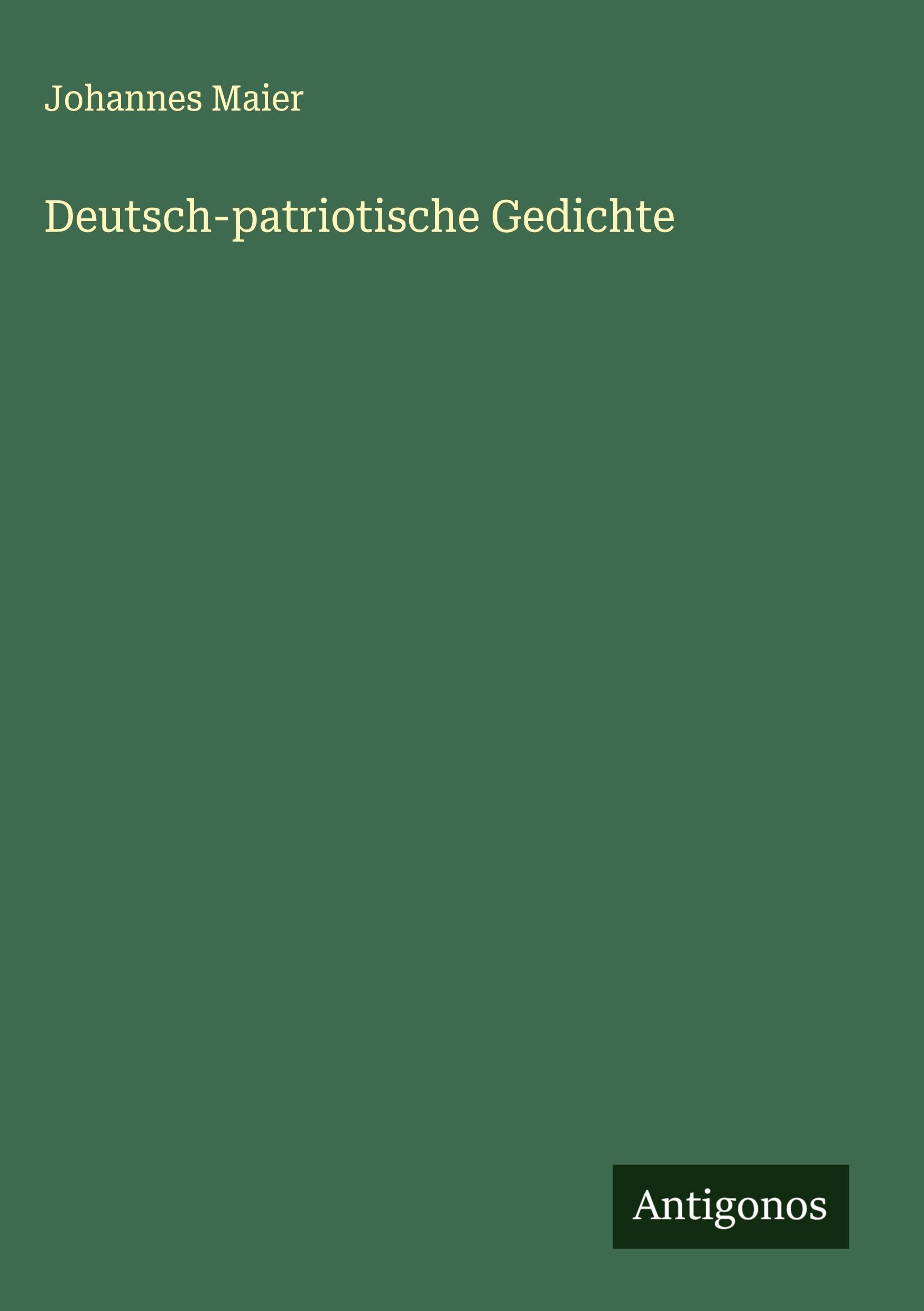 Deutsch-patriotische Gedichte