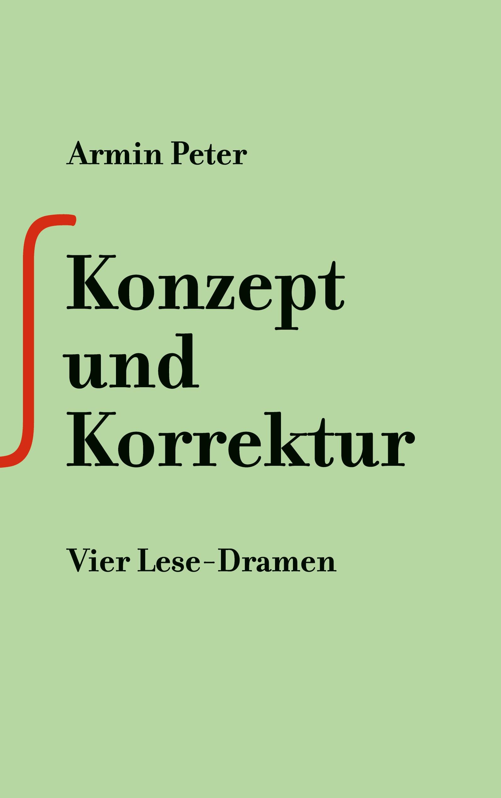 Konzept und Korrektur