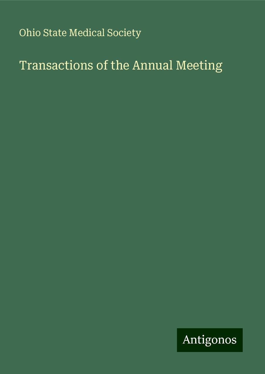 Transactions of the Annual Meeting