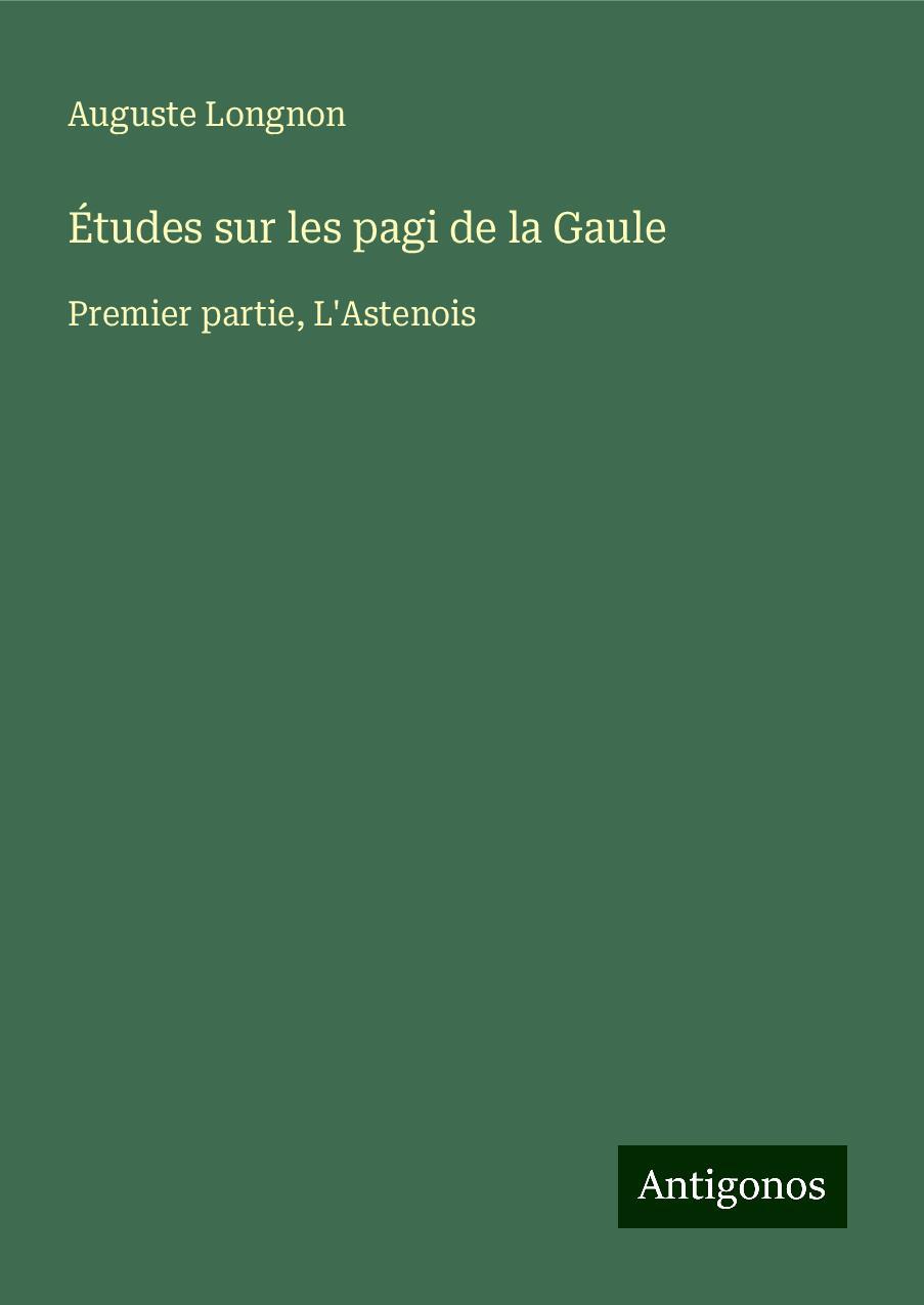 Études sur les pagi de la Gaule