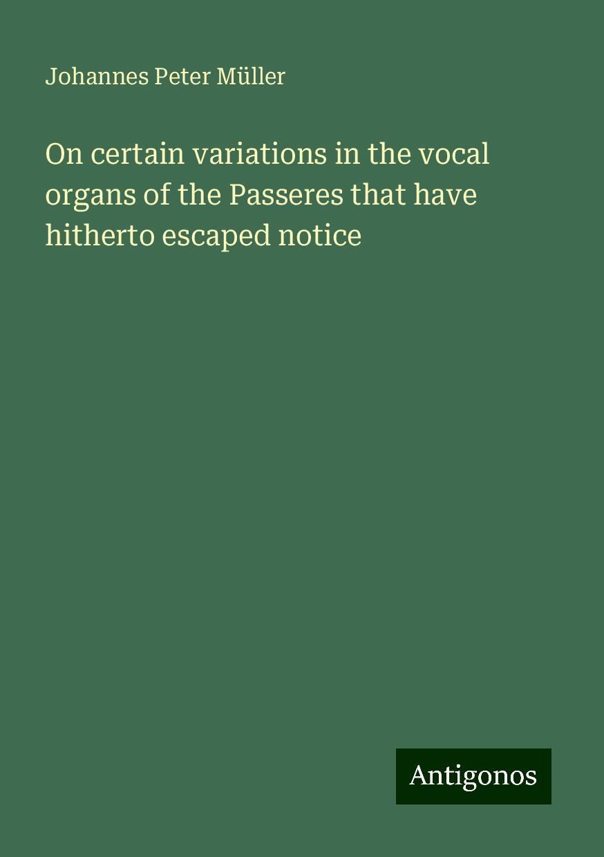 On certain variations in the vocal organs of the Passeres that have hitherto escaped notice