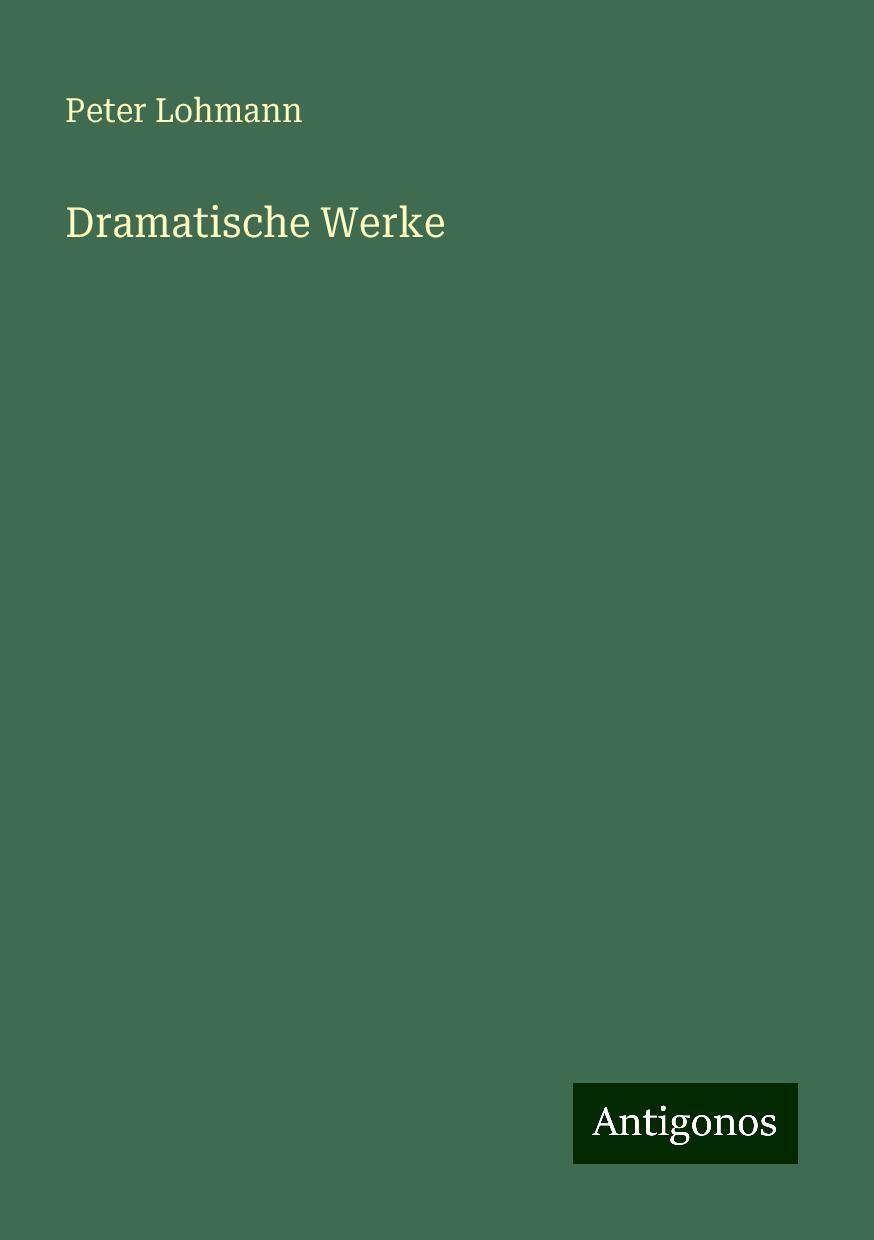 Dramatische Werke