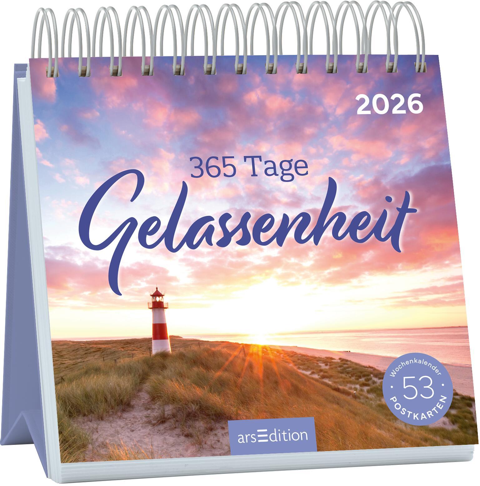 Postkartenkalender 365 Tage Gelassenheit 2026