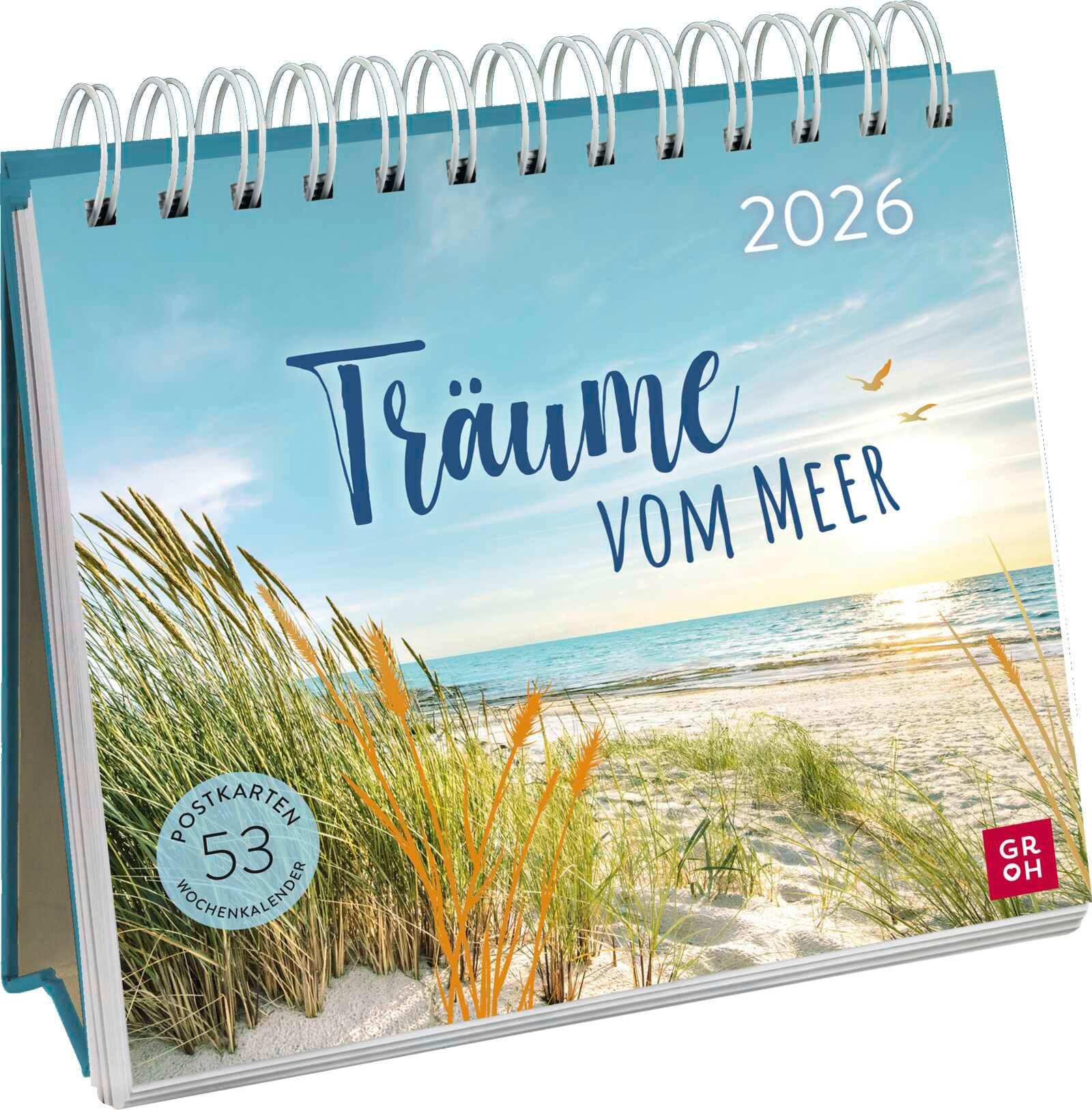 Postkartenkalender 2026: Träume vom Meer