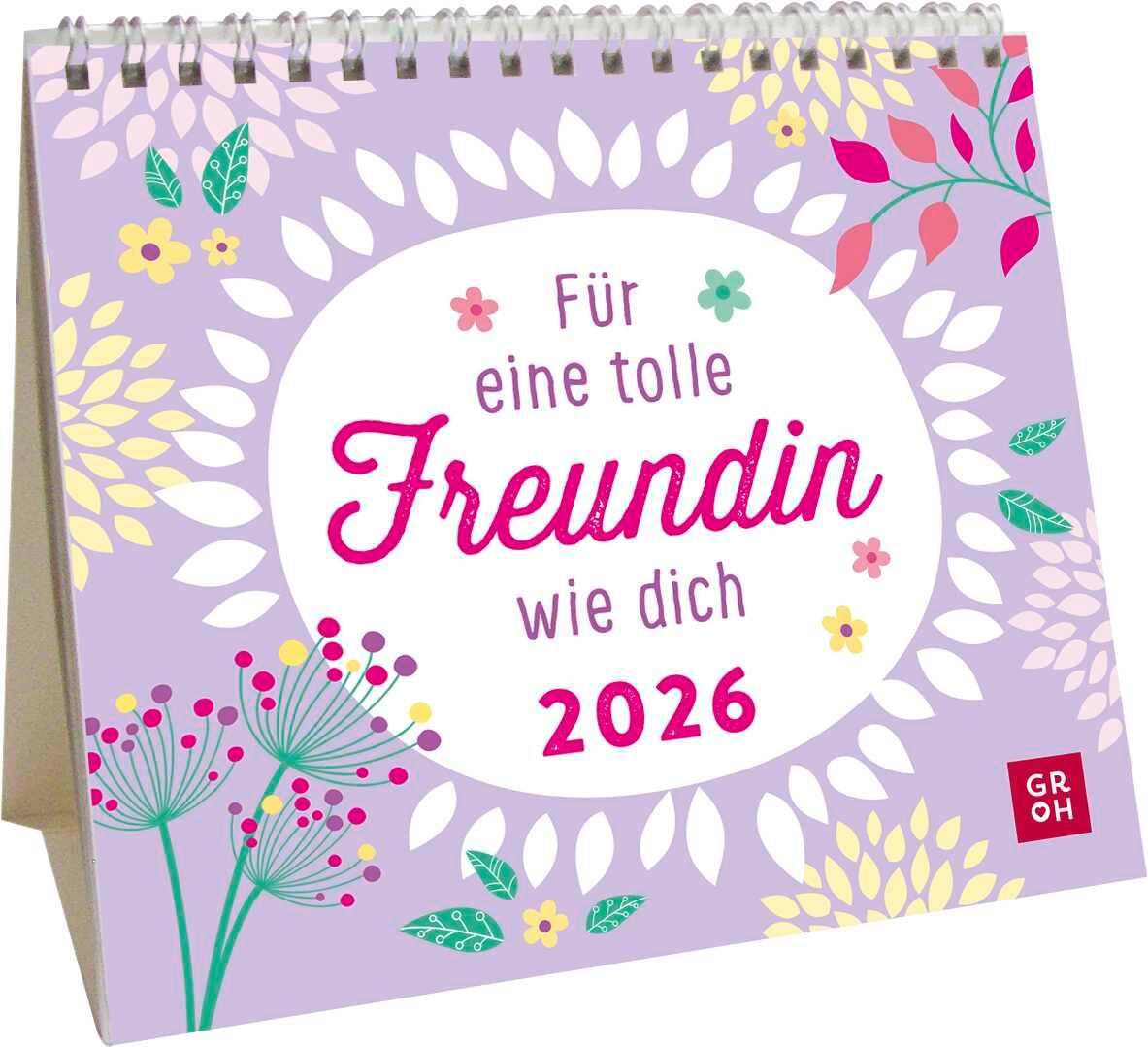 Mini-Kalender 2026: Für eine tolle Freundin wie dich