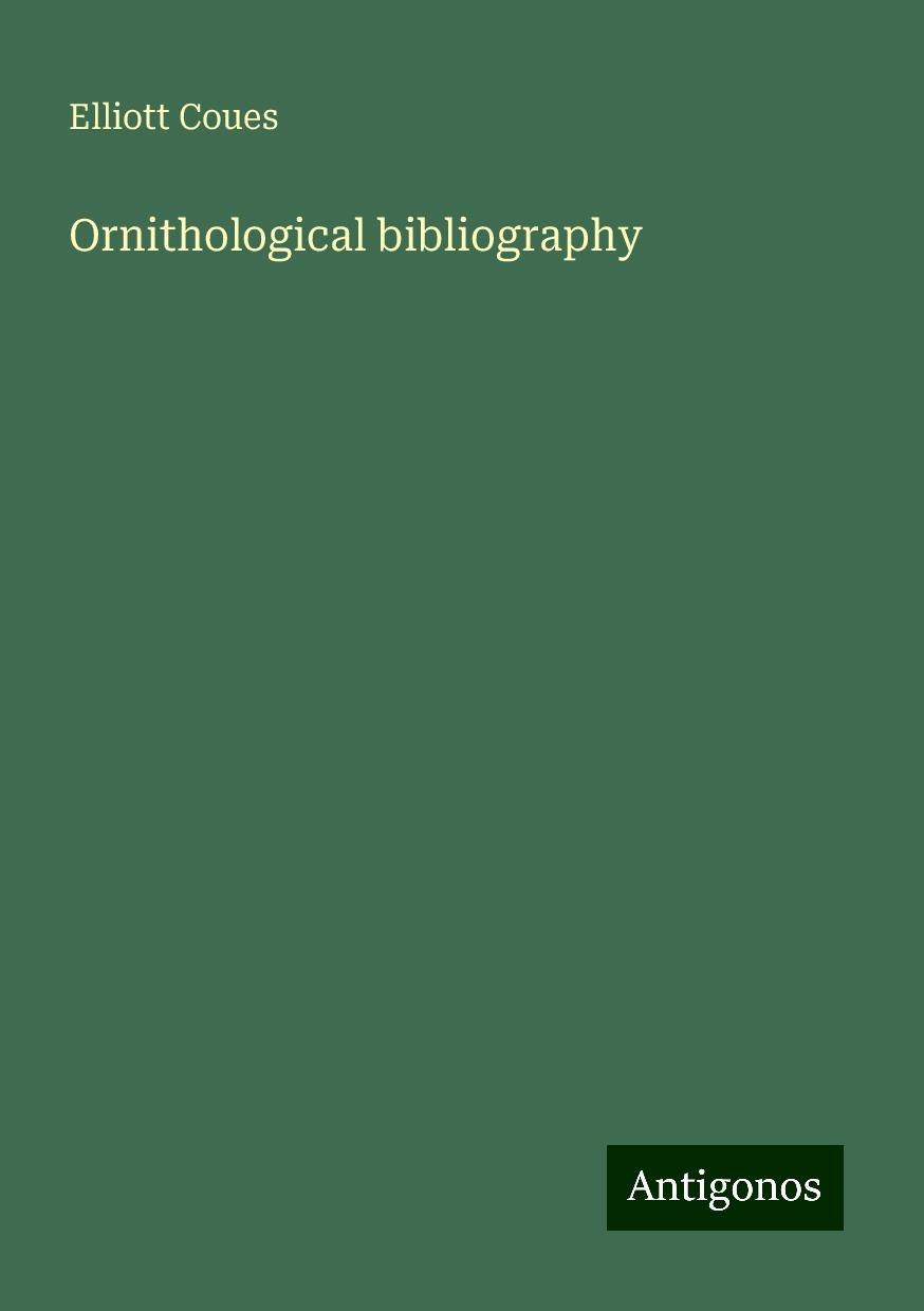 Ornithological bibliography