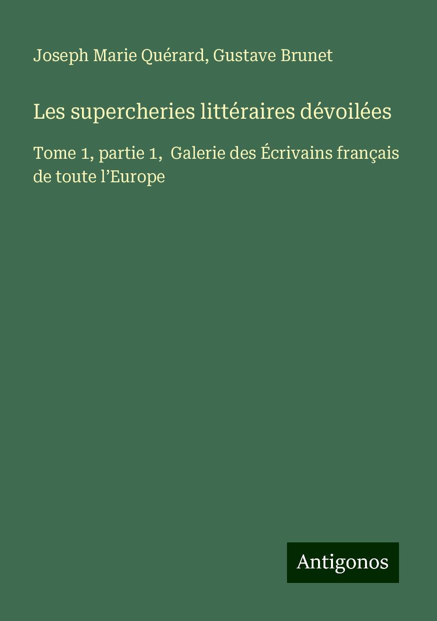 Les supercheries littéraires dévoilées