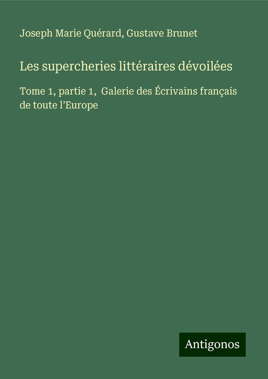 Les supercheries littéraires dévoilées