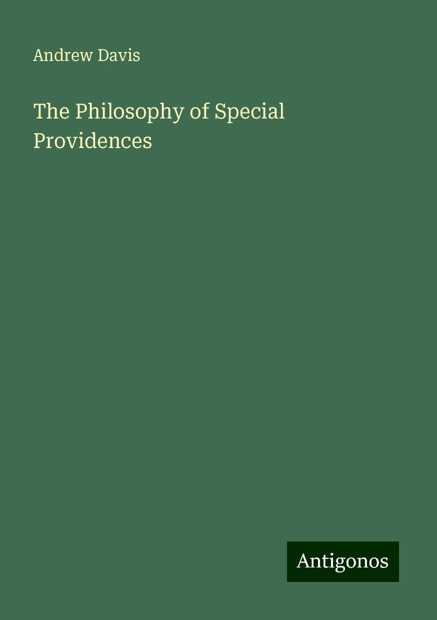 The Philosophy of Special Providences