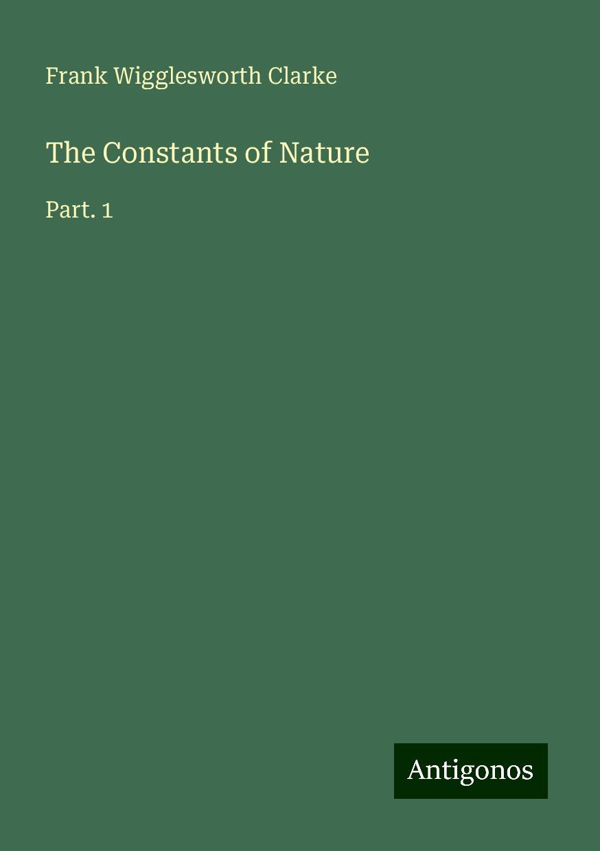 The Constants of Nature