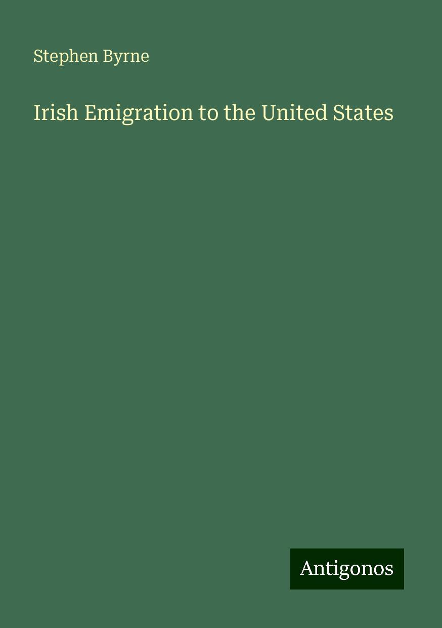 Irish Emigration to the United States