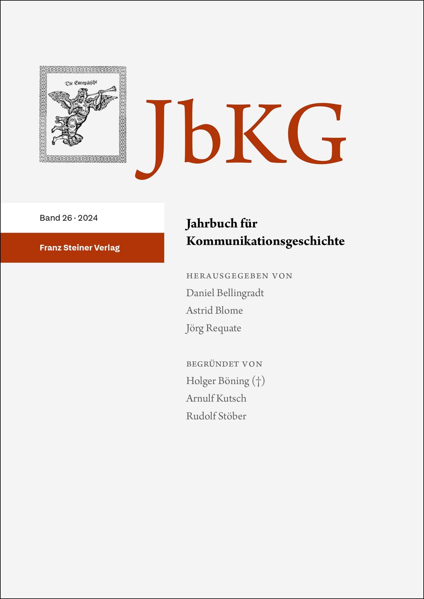 Jahrbuch für Kommunikationsgeschichte 26 (2024)