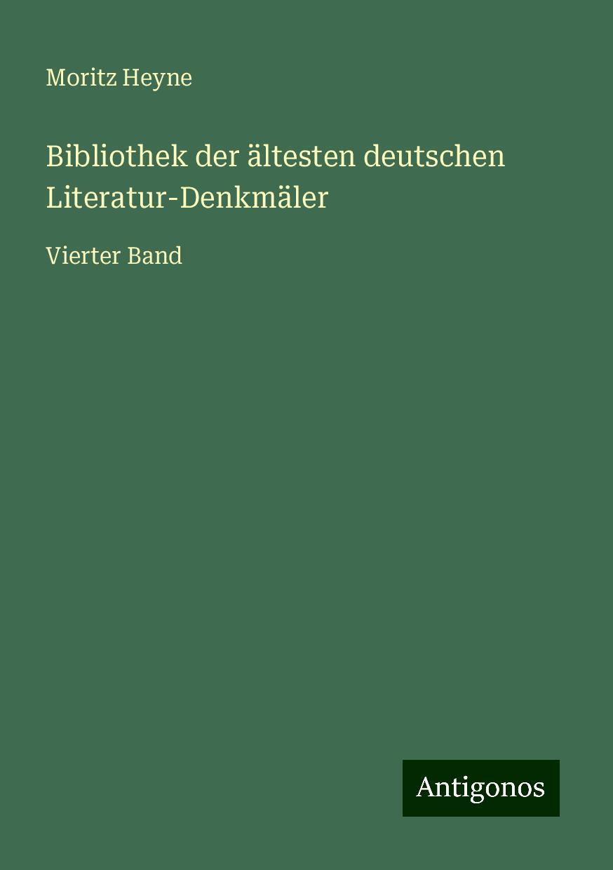 Bibliothek der ältesten deutschen Literatur-Denkmäler