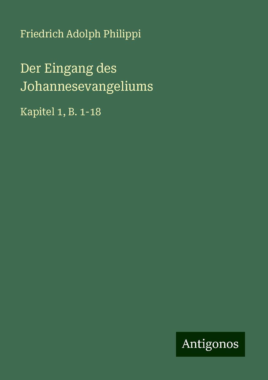 Der Eingang des Johannesevangeliums