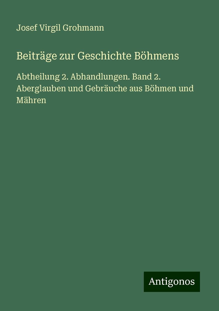 Beiträge zur Geschichte Böhmens