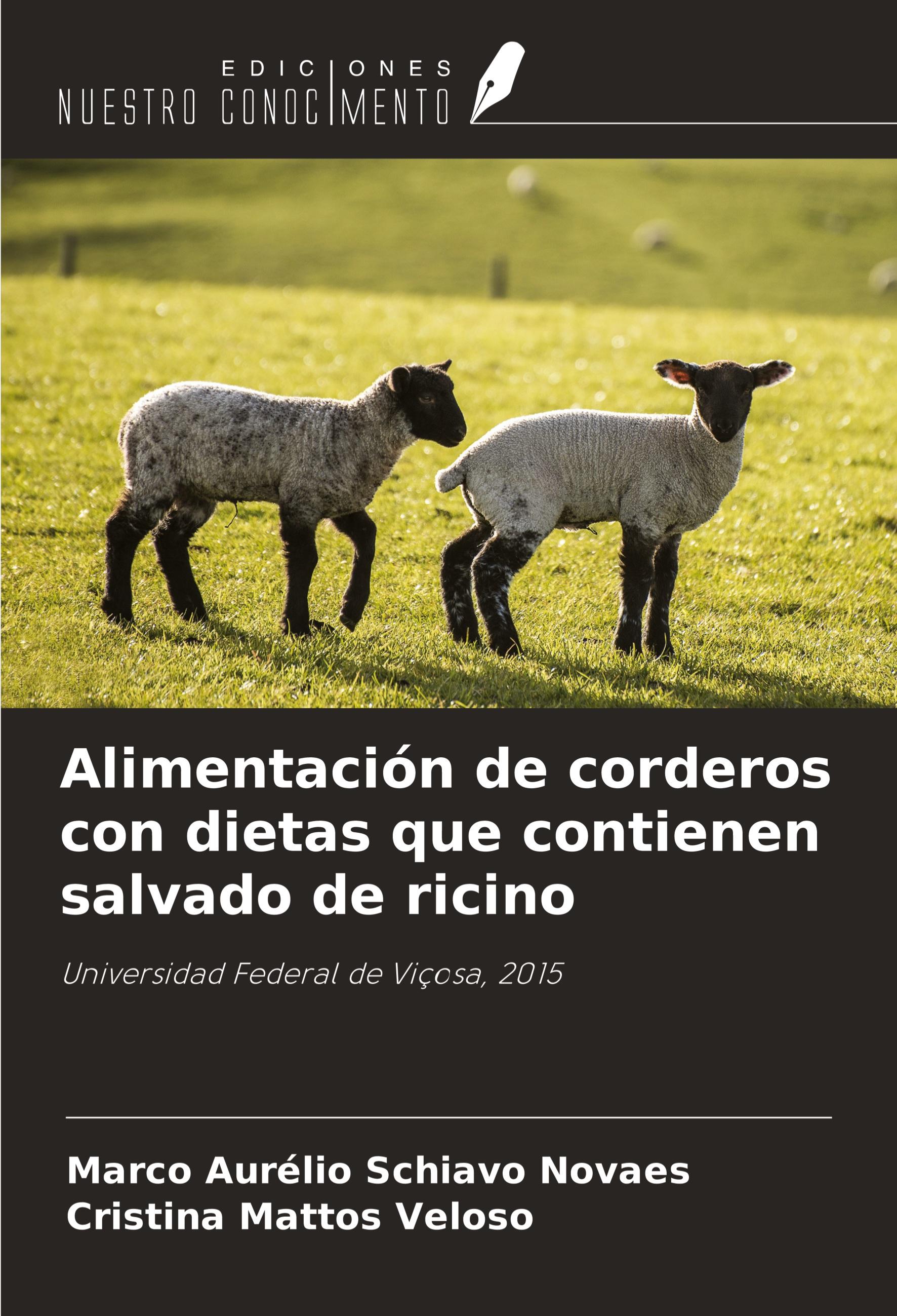 Alimentación de corderos con dietas que contienen salvado de ricino