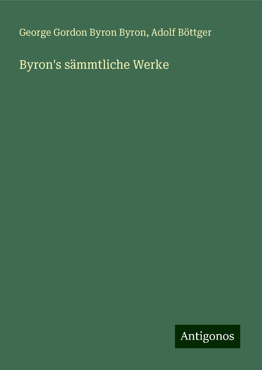 Byron's sämmtliche Werke