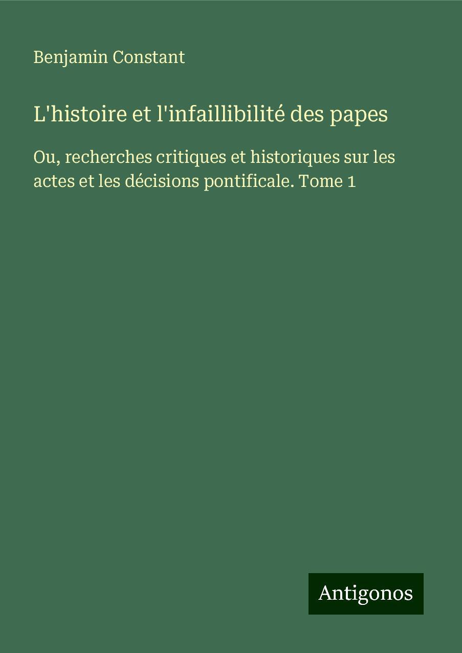 L'histoire et l'infaillibilité des papes