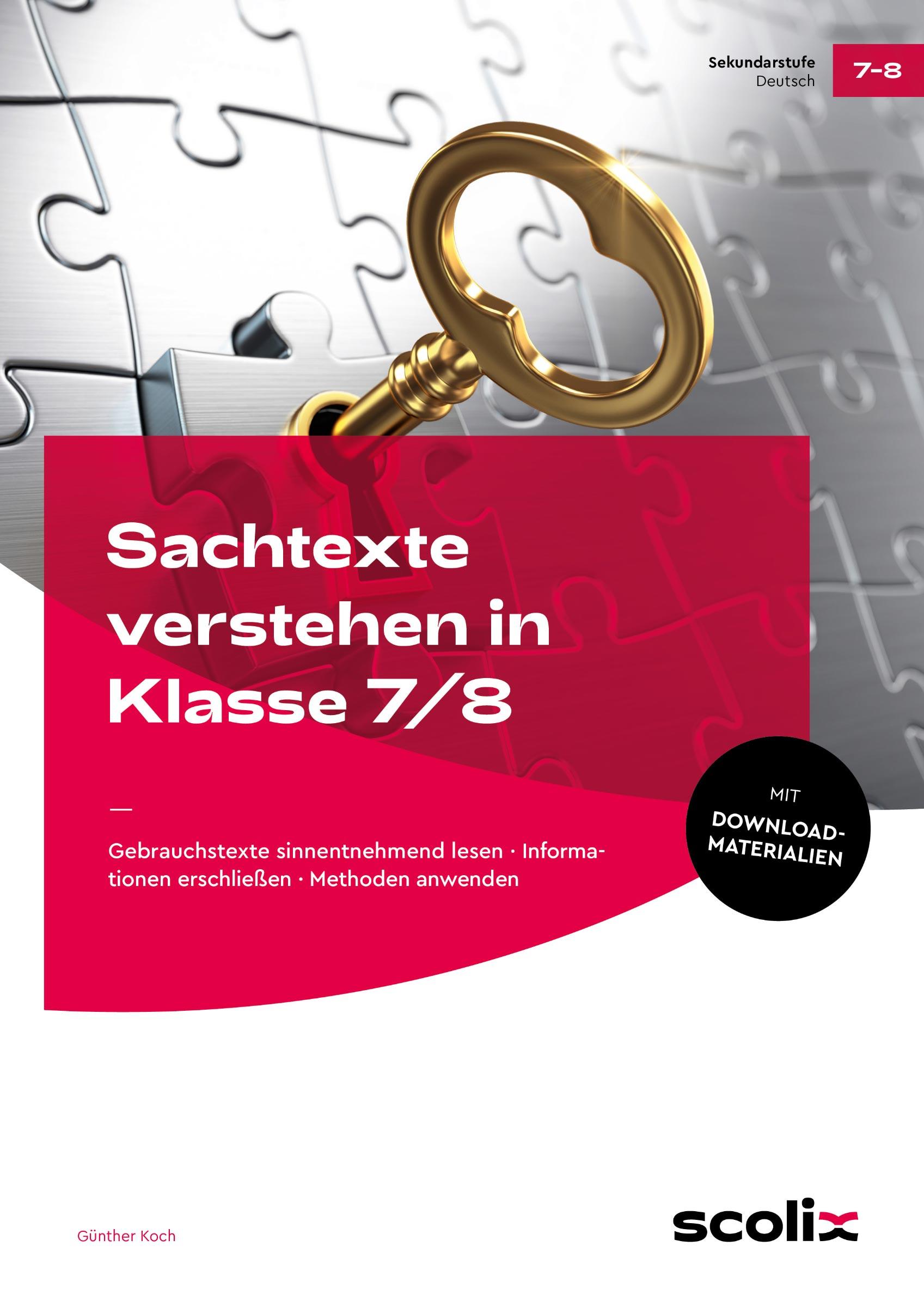 Sachtexte verstehen in Klasse 7/8