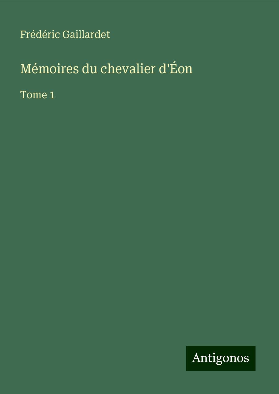 Mémoires du chevalier d'Éon