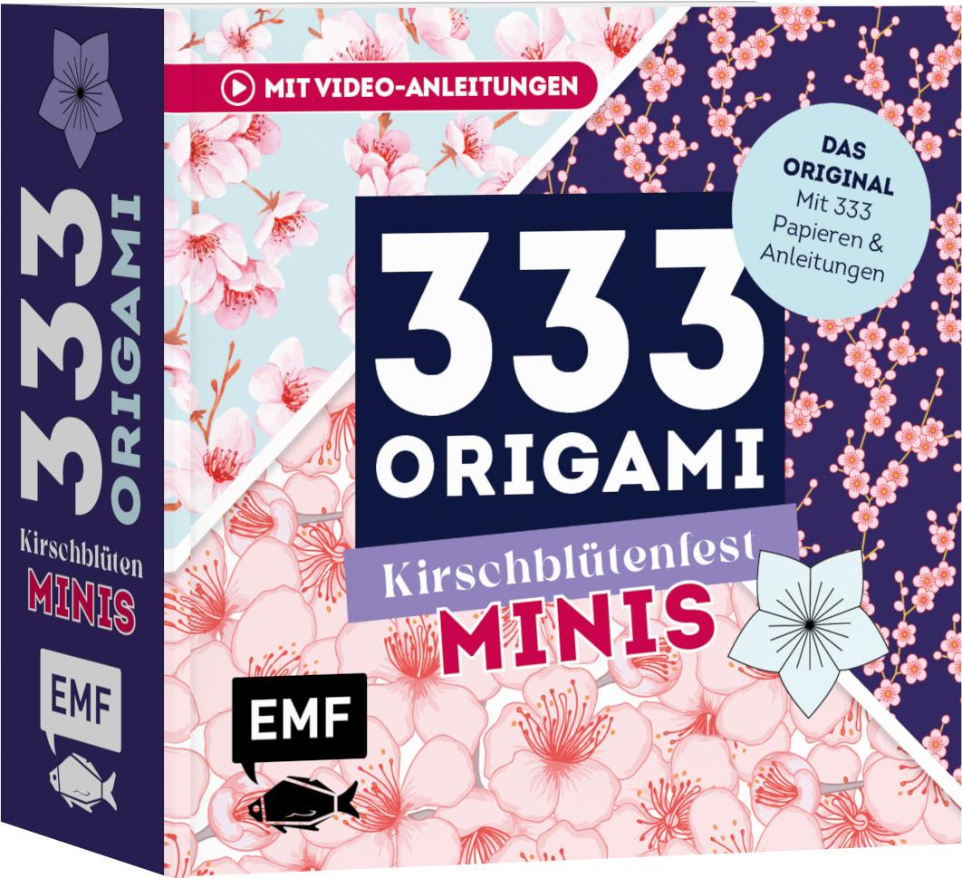 333 Origami Minis - Kirschblütenfest - Dein dekorativer Wendeblock zum kreativen Falten & Notieren