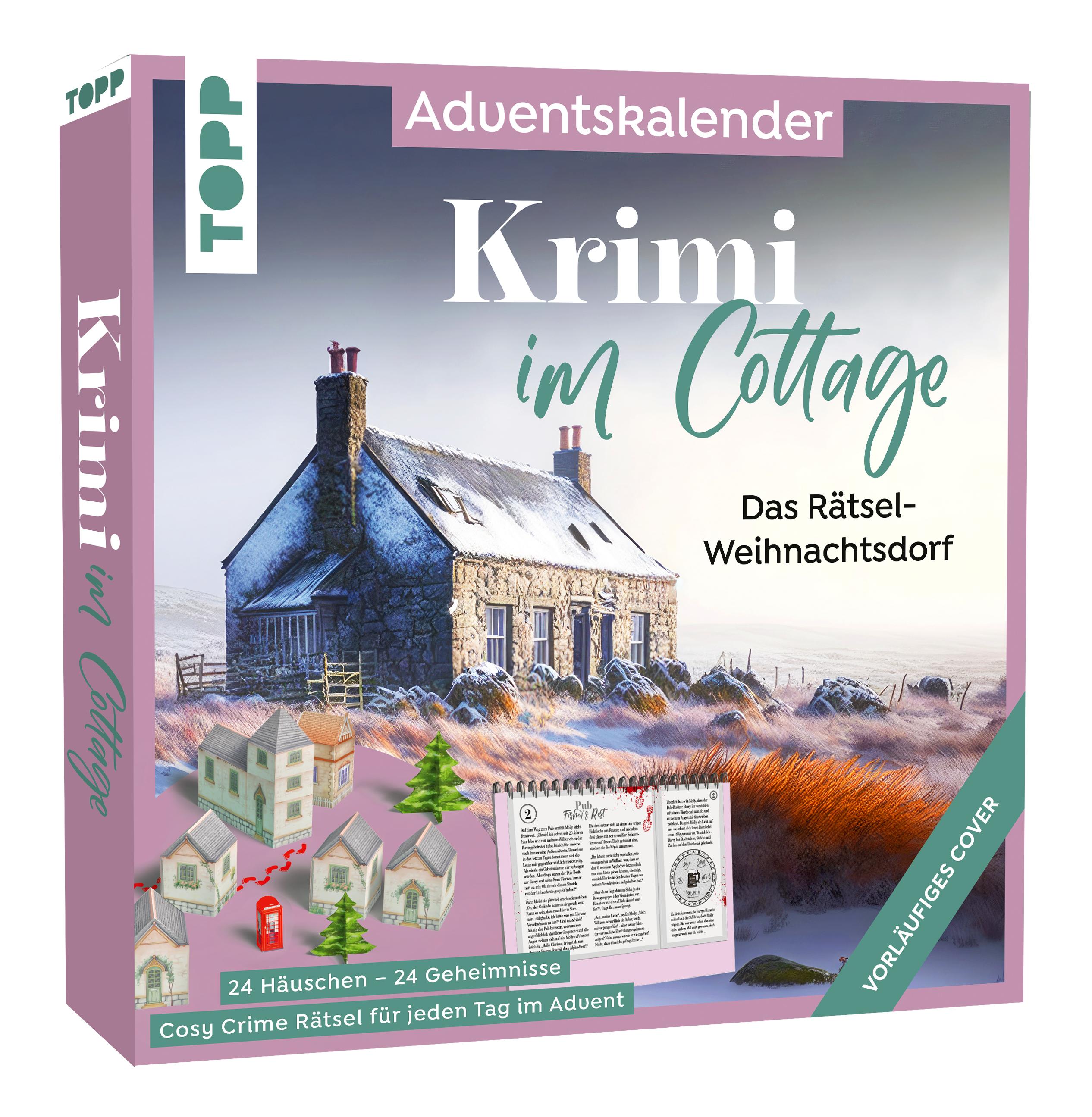 Krimi im Cottage - Der Cosy Crime Adventskalender mit Rätsel-Story für 24 Tage