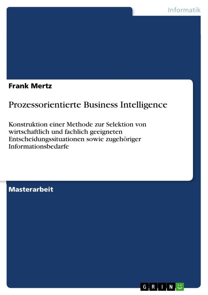 Prozessorientierte Business Intelligence