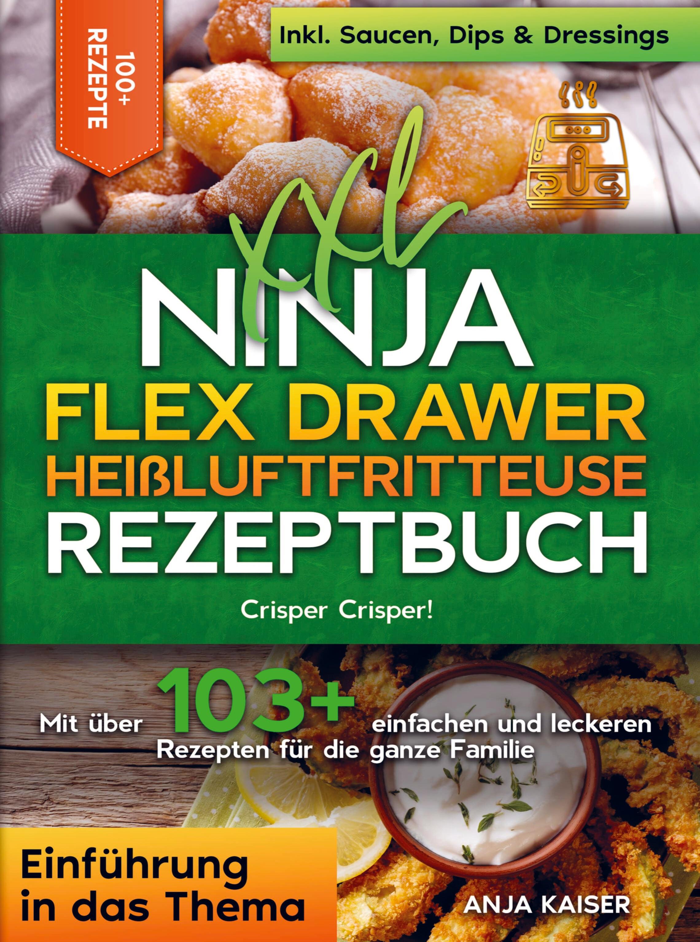 XXL Ninja Flex Drawer Heißluftfritteuse Rezeptbuch