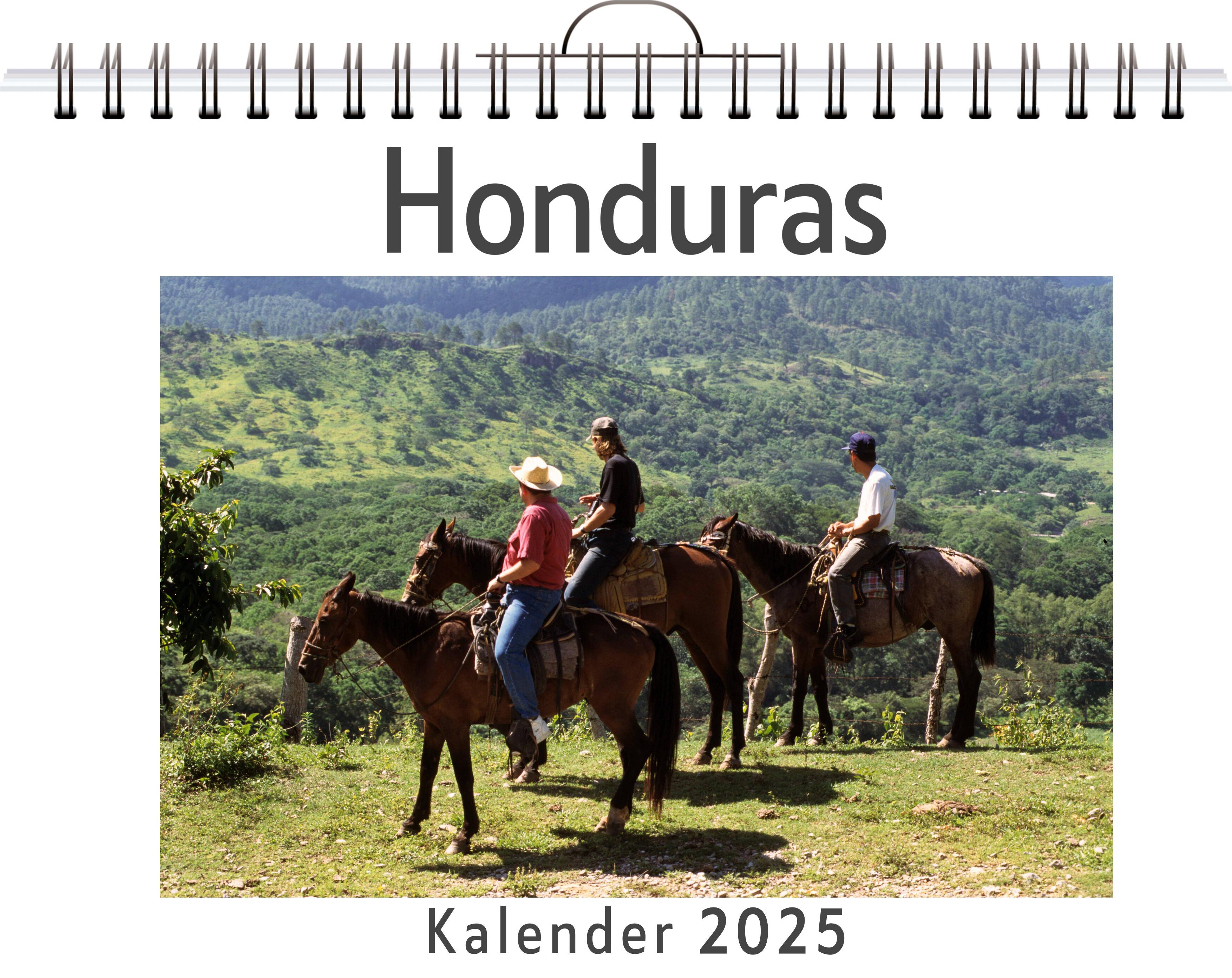 Honduras - (Wandkalender 2025, Kalender DIN A4 quer, Monatskalender im Querformat mit Kalendarium, das perfekte Geschenk)