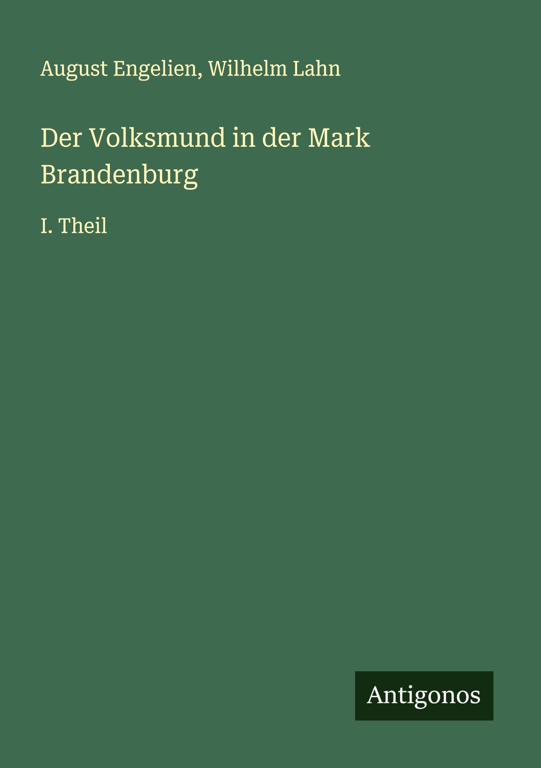 Der Volksmund in der Mark Brandenburg