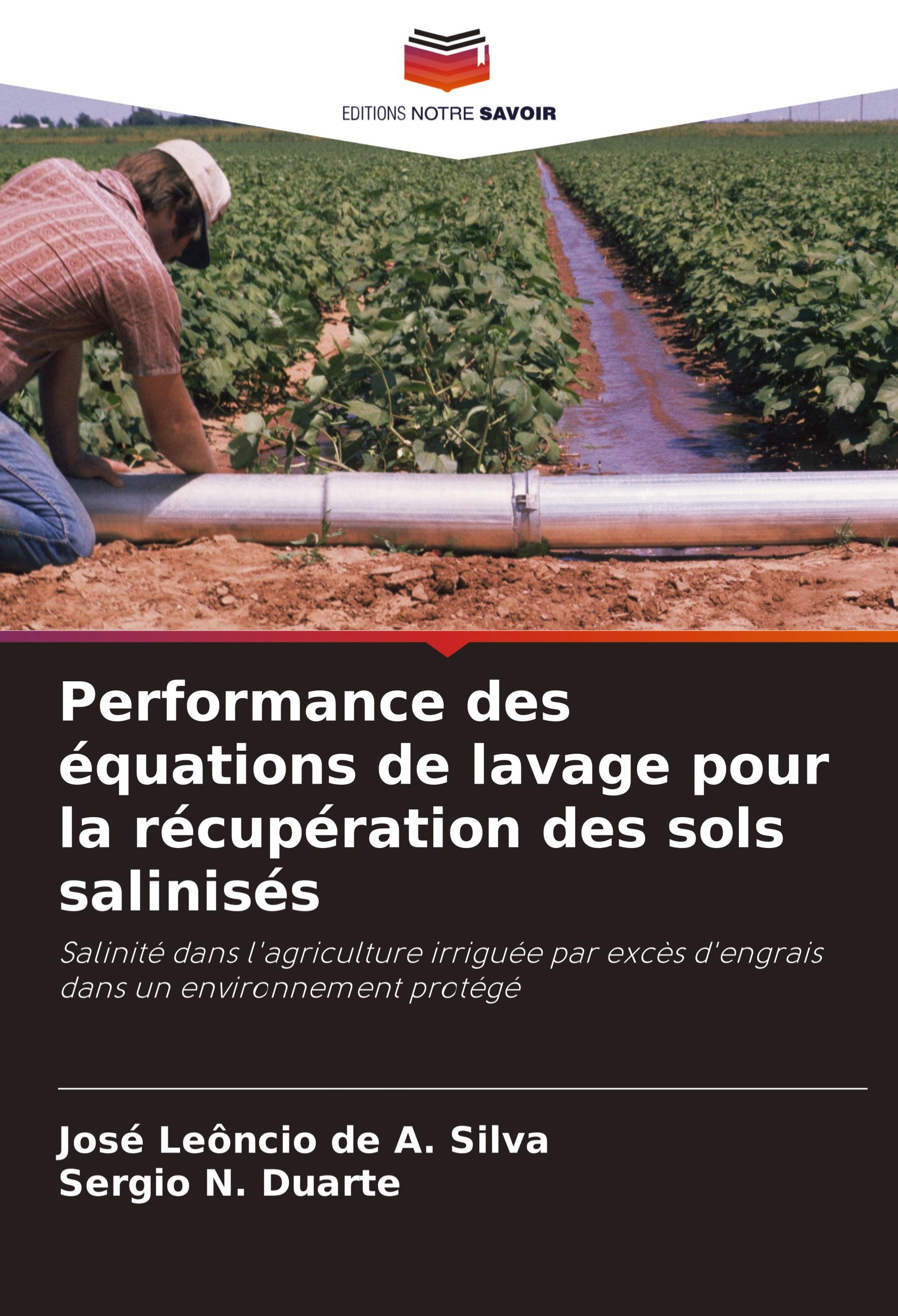 Performance des équations de lavage pour la récupération des sols salinisés