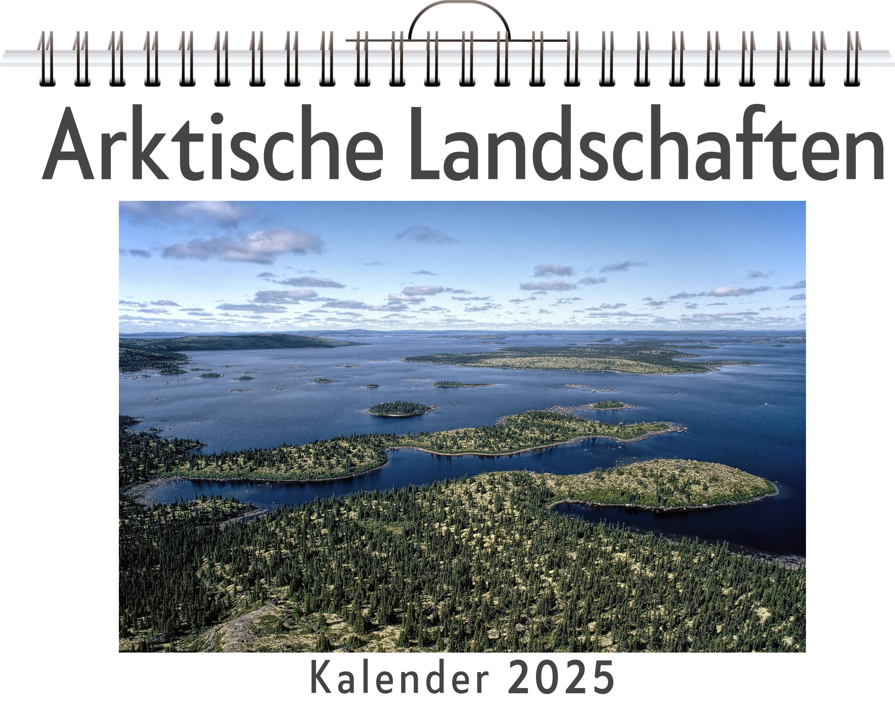 Arktische Landschaften - (Wandkalender 2025, Kalender DIN A4 quer, Monatskalender im Querformat mit Kalendarium, das perfekte Geschenk)