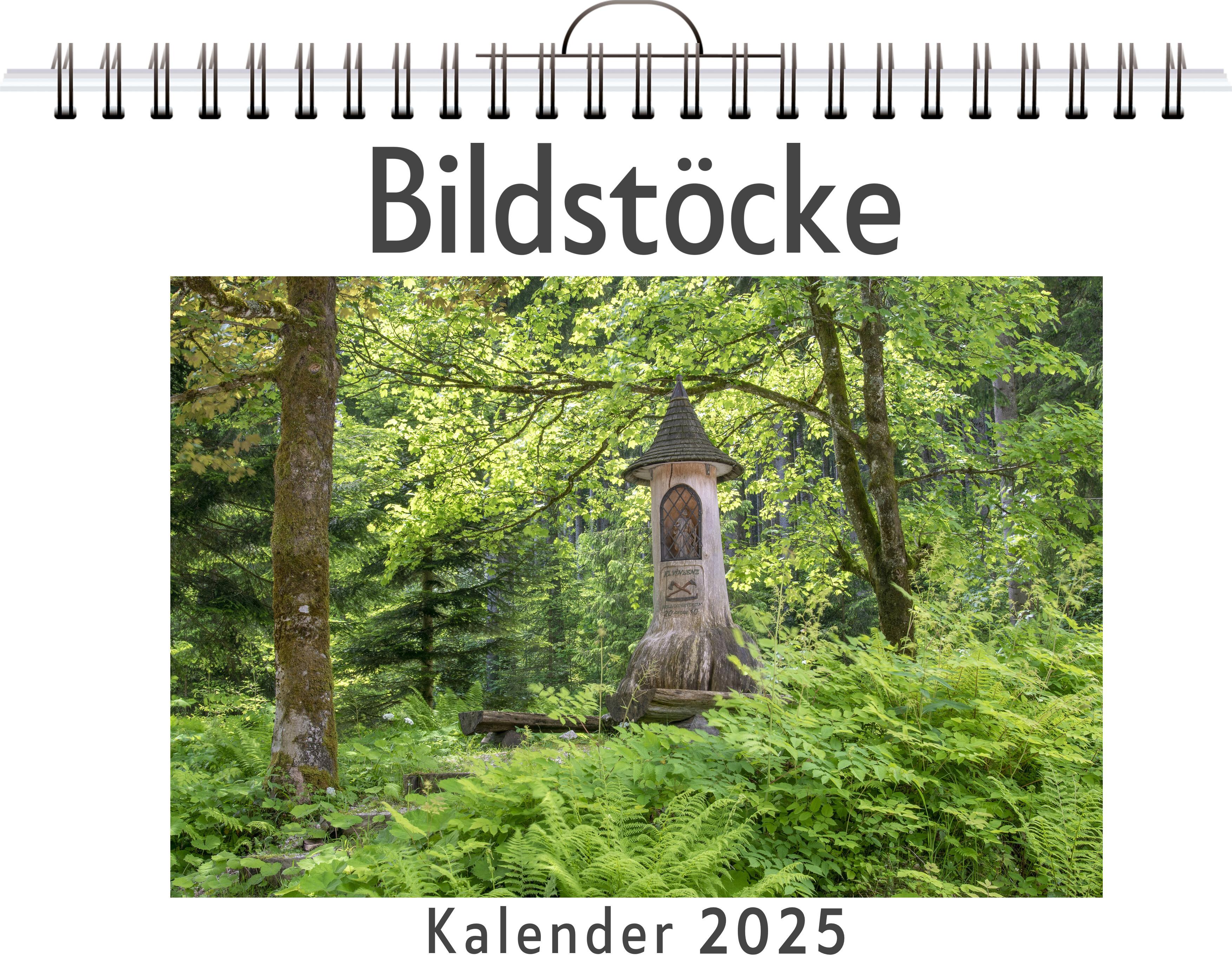 Bildstöcke - (Wandkalender 2025, Kalender DIN A4 quer, Monatskalender im Querformat mit Kalendarium, das perfekte Geschenk)