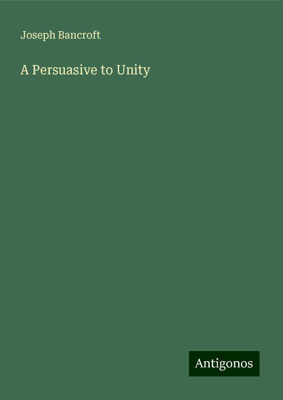 A Persuasive to Unity