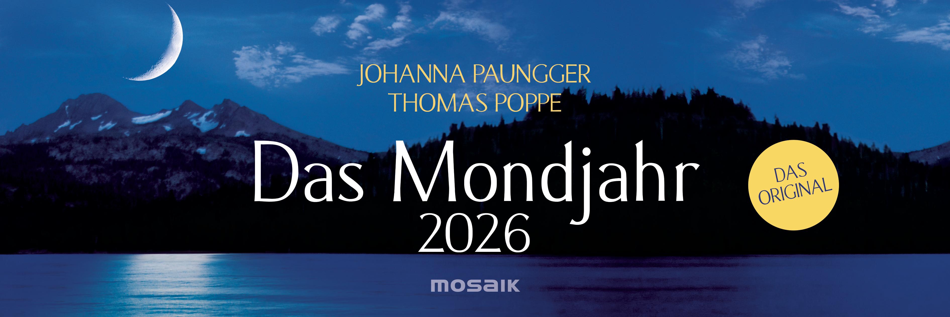 Das Mondjahr 2026 - Wochenkalender