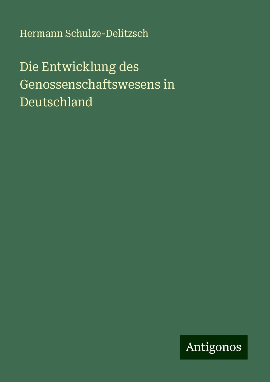 Die Entwicklung des Genossenschaftswesens in Deutschland