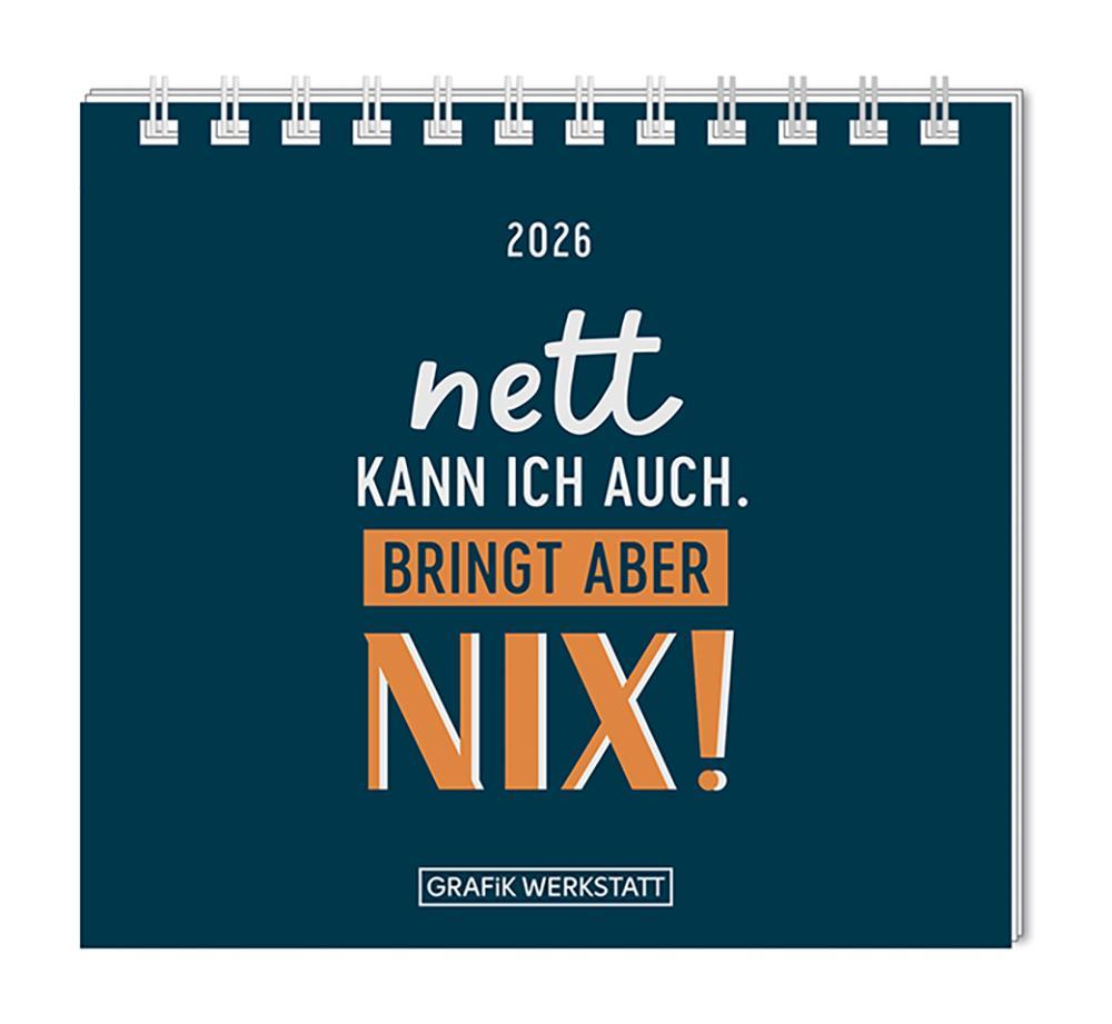 Mini-Kalender 2026 Nett kann ich auch