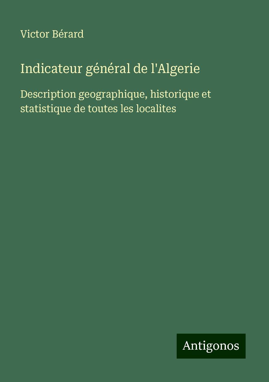 Indicateur général de l'Algerie